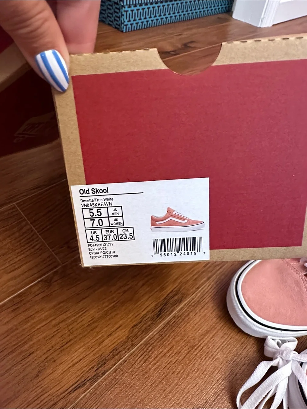 Vans Pink & White Classic Low Top Sneakers